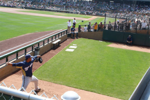 The bullpen at Salt River Fields at Talking Stick